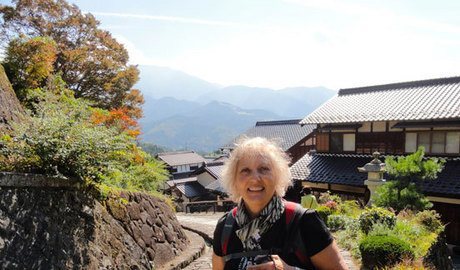 Hiking to the Tsumago,  an old restored town in the Japanese Alps